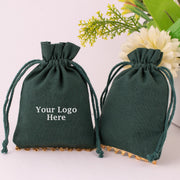 Custom Necklace Packaging Rings Earrings Jewelry Package Pouch Bag - Pack of 100