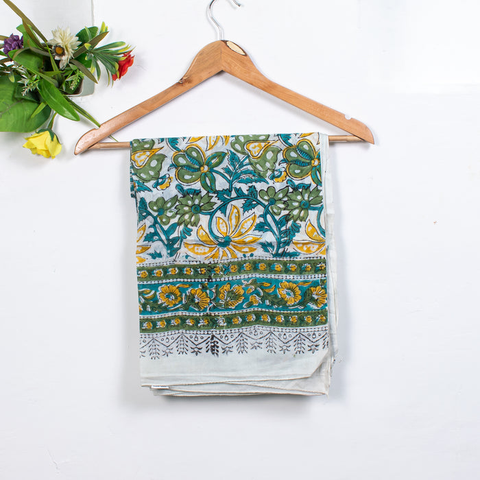 Colorful Hand Made Cotton Sarong, Indian Hand Block Print Scarves - CraftJaipur