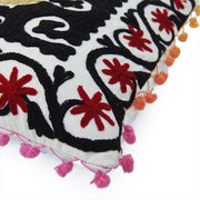 Handmade Cushion Cover Suzani Embroidery Pillows Home Decor - CraftJaipur