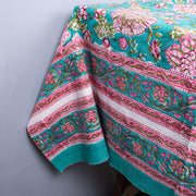 Indian Handmade Block Printed Cotton Table Cloth