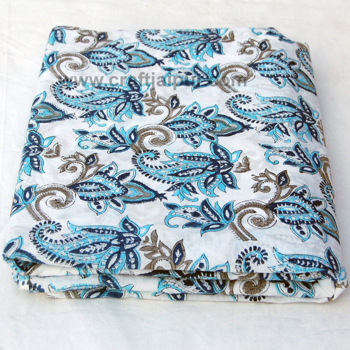 Paisley Print Cotton Fabric - CraftJaipur
