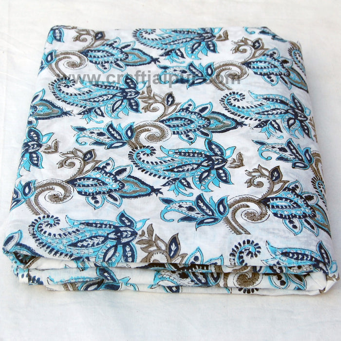 Paisley Print Cotton Fabric-Craft Jaipur