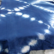 Indigo Dyed Natural Cotton Handmade Shibori Printed Fabric - CraftJaipur