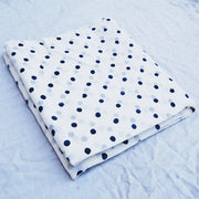 Handmade Polka Dot Printed Natural Cotton Dress Sewing Fabric - CraftJaipur