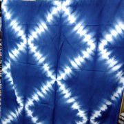 Indigo Dyed Natural Cotton Handmade Shibori Printed Fabric - CraftJaipur