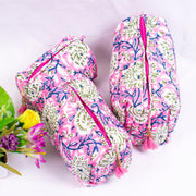 Block Printed Large Toiletry Bag, Waterproof Wash Bag, Makeup Bag, Cosmetic Bag, Travel Bag with Pockets, Jumbo Wash Bag Assorted