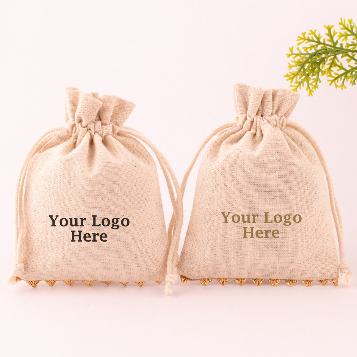 Buy 50 Jewelry Bag Custom Drawstring Cotton Bag Jewelry Pouch Personalized  LOGO Name Soap Candle Sachet Cosmetic Gift Packaging Present Bags Online in  India 