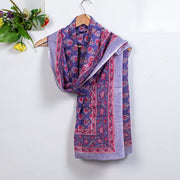 Decorative Floral Print Duppta, Women Beach Pareo, Block Print Sarong - CraftJaipur
