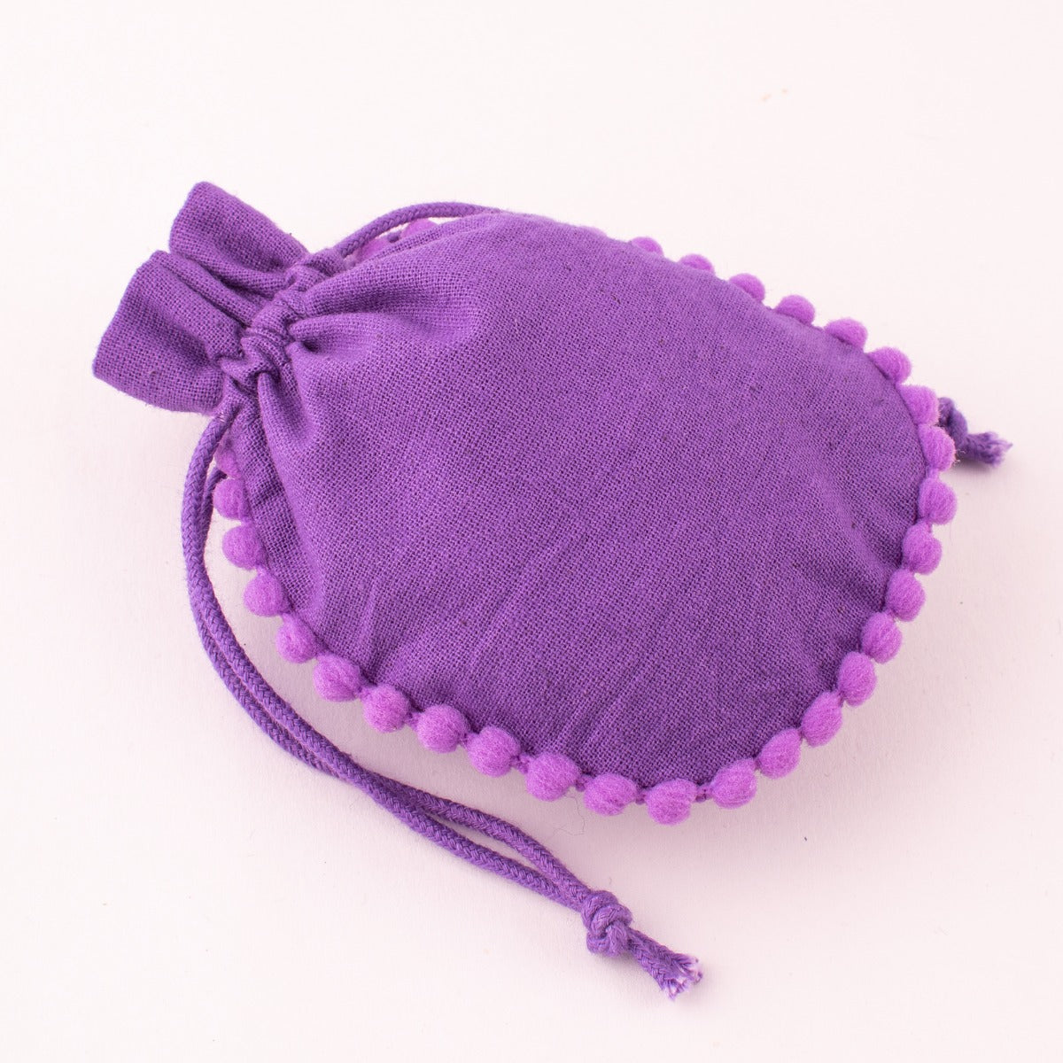 Pack  Of 100 Designer Purple Cotton Drawstring Pouch Custom Jewelry Packaging Pouch (Free Shipping)