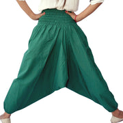 Men Women Cotton Harem Pants, Yoga Harem Pants, Aladdin Green Trouser & Pants Online