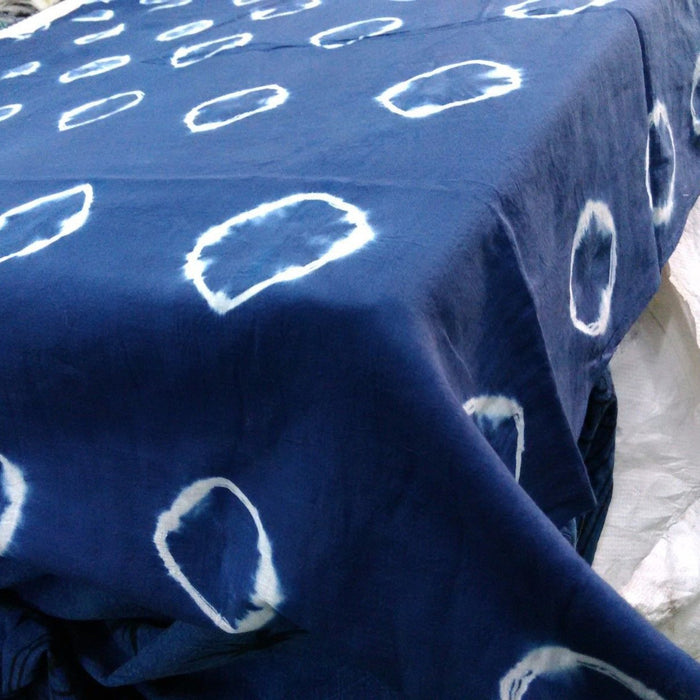 Shibori Printed Indian Cotton Handmade Indigo Tie Dye Fabric - CraftJaipur