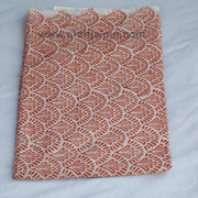 Sanganeri Block Printed Natural Cotton Indian Sewing Fabric-Craft Jaipur