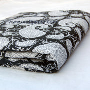 Handmade Indian Cotton Fabric , Anokhi Paisley Block Print - CraftJaipur
