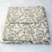 Handmade Floral Sanganeri Block Printed Natural Cotton Fabric