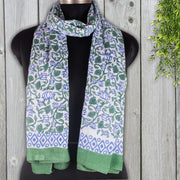 Hand Block Print Scarf Sanganeri Pure Cotton Stole Indian Handmade Scarf Beautiful Women Wear Scarves - CraftJaipur