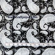 Handmade Indian Cotton Fabric , Anokhi Paisley Block Print - CraftJaipur
