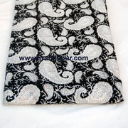 Handmade Indian Cotton Fabric , Anokhi Paisley Block Print - CraftJaipur