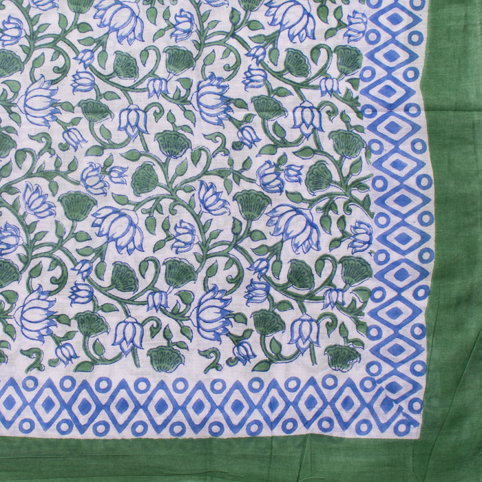 Hand Block Print Scarf Sanganeri Pure Cotton Stole Indian Handmade Scarf Beautiful Women Wear Scarves-Craft Jaipur
