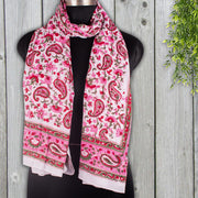 Beautiful Indian Hand Made Cotton Pareo, Hand Block Print Sarong, Womens Wear Scarves, Decorative Dupatta - CraftJaipur