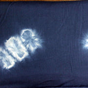 Hand Block Printed Indigo Dyed Natural Cotton Shibori Fabric