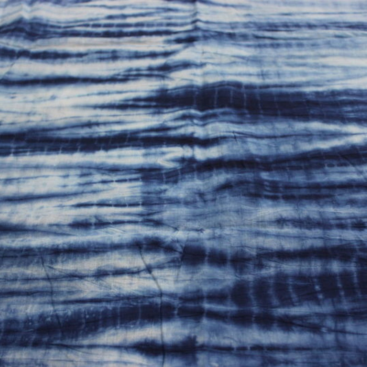 Handmade Tie Dye Natural Cotton Shibori Indigo Blue Fabric - CraftJaipur