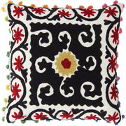 Handmade Cushion Cover Suzani Embroidery Pillows Home Decor - CraftJaipur