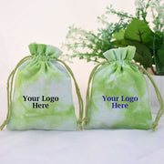 Green Tye Dye Jewelry Packaging Pouch (Set of 100) - CraftJaipur