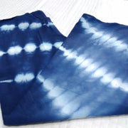 Indigo Tie Dyed Natural Cotton Shibori Dress Sewing Fabric - CraftJaipur