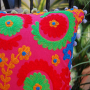 Suzani Embroidered Cushion Cover Decor Pillow Cases-Craft Jaipur