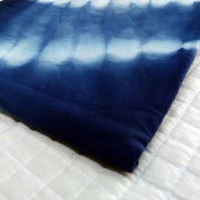 Indigo Tie Dyed Natural Cotton Shibori Dress Sewing Fabric - CraftJaipur