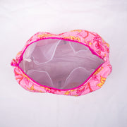 Set of 3 Pieces Indian Cotton Handmade Floral Block Print Toiletry Bag Storage, Cosmetic Organizer,Travel bag, Vanity Case Quilted Wash Bag