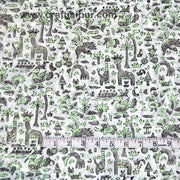 Vintage Block Printed Handmade Natural Cotton Voile Fabric-Craft Jaipur