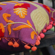 Square Suzani Cushion Cover Embroidered Pillow Cases-Craft Jaipur