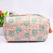 Travel Bag with Pockets, Assorted hand Block Printed Large Toiletry Bag, Waterproof Wash Bag, Makeup Bag, Cosmetic Bag, Jumbo Wash Bag