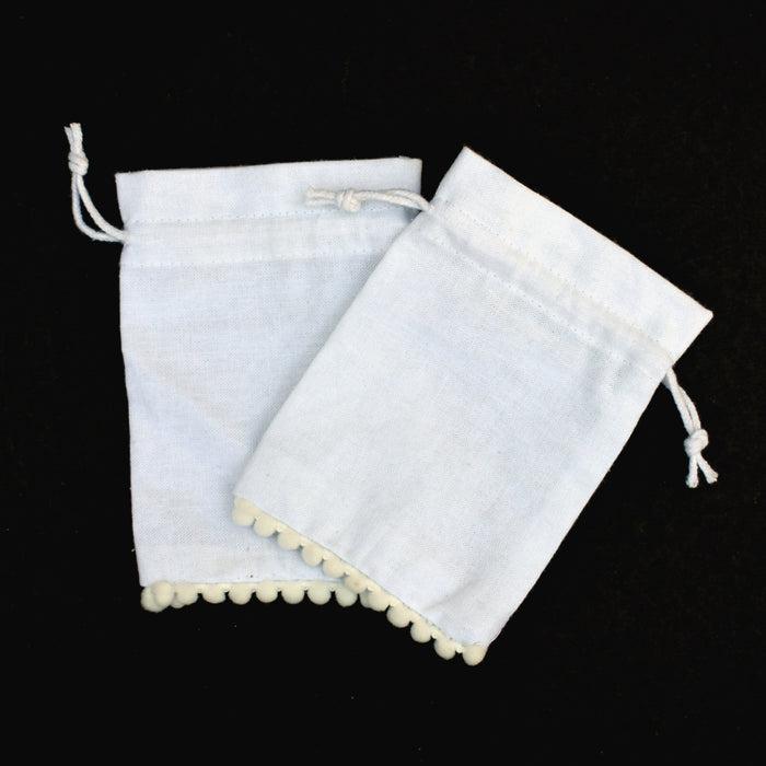Handmade Indian Cotton Pouches, Small Bags With Drawstring - CraftJaipur