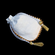 White Drawstring Jewelry Pouches Cotton Gift Bags - CraftJaipur