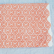 Natural Cotton Wooden Block Printed Dress Fabric