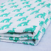 Camel Hand Block Print Indian Natural Cotton Fabric