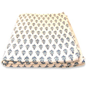 Hand Block Printed Butti Design Cotton Fabric By Yards