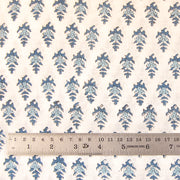 Hand Block Printed Butti Design Cotton Fabric By Yards