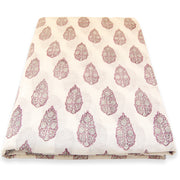 Floral Wooden Block Printed Indian Cotton Sewing Voile Fabric