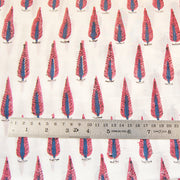 Hand Block Floral Printed Natural Cotton Sanganeri Fabric