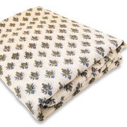 Hand Block Printed Floral Running Cotton Dressmaking Fabric