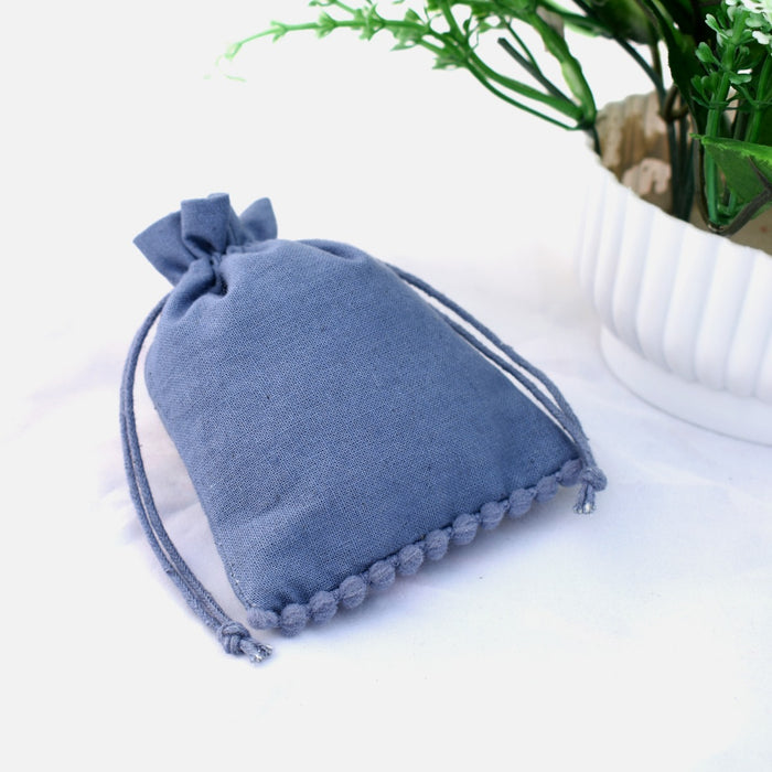 Set Of 100 Cotton Drawstring Packaging Bag Custom Jewelry Bags Eco Friendly Favor Bags