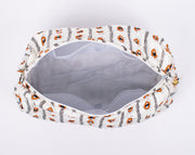 Assorted handmade Block Printed Large Toiletry Bag, Waterproof Wash Bag, Makeup Bag, Cosmetic Bag, Travel Bag with Pockets, Jumbo Wash Bag