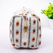 Assorted handmade Block Printed Large Toiletry Bag, Waterproof Wash Bag, Makeup Bag, Cosmetic Bag, Travel Bag with Pockets, Jumbo Wash Bag