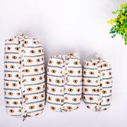 Assorted handmade Block Printed Large Toiletry Bag, Waterproof Wash Bag, Makeup Bag, Cosmetic Bag, Travel Bag with Pockets, Jumbo Wash Bag