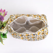 Cosmetic Bag, Assorted hand Block Printed Large Toiletry Bag, Waterproof Wash Bag, Makeup Bag, Travel Bag with Pockets, Jumbo Wash Bag