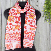 Beach Wear Sarong Floral Hand Block Print Pure Soft Cotton - CraftJaipur