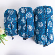 Block Printed Large Toiletry Bag, Waterproof Wash Bag, Makeup Bag, Cosmetic Bag, Travel Bag with Pockets, Jumbo Wash Bag Assorted